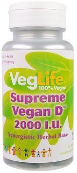VegLife Supreme Vegan D, 2000 I.U., 100 Tablets (VGL-87031) 655723 фото