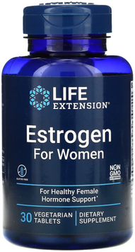 Life Extension Estrogen For Women Эстроген для женщин 30 вегетарианских таблеток 1159481 фото