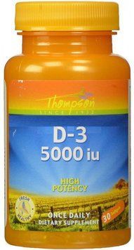 Thompson D-3 5000 IU, 30 Softgels (THO-24169) 655577 фото