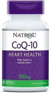 Natrol CoQ-10, 100 mg, 45 Softgels 722075 фото