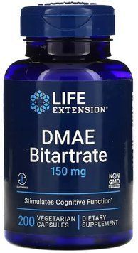 Life Extension DMAE Bitartrate 150mg - 200 veg capsules 1461029 фото