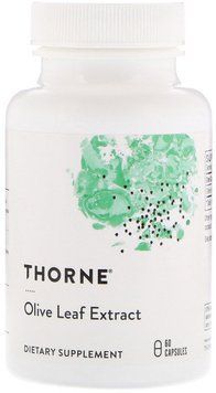 Thorne Research Olive Leaf Extract 60 Veg Caps Екстракт оливкових листя 532310 фото