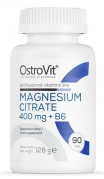 Ostrovit Magnesium Citrate 400mg + B6 90 tab / 30 servings 1028567 фото