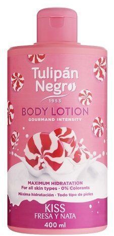 Tulipan Negro Kiss Strawberry & Cream Body Lotion Лосьон для тела Клубнично-кремовый поцелуй 400 ml 1335385 фото Tulipan Negro Kiss Strawberry & Cream Body Lotion Лосьон для тела Клубнично-кремовый поцелуй 400 ml 1335385 фото