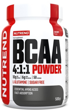 Амінокислота для спорту Nutrend BCAA 4:1:1 Powder 500 g / 50 servings / cherry 1101847 фото