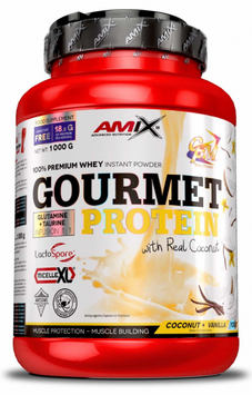 Протеїн Amix Gourmet Protein 1000 g / 33 послуг / Coconut-Vanilla Yogurt 1024816 фото