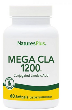 Natures Plus Mega CLA Конъюгированная линолевая кислота 1200 мг 60 капсул 1116320 фото