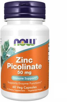 Now Foods Zinc Picolinate 50 mg - 60 vcaps 1449270 фото