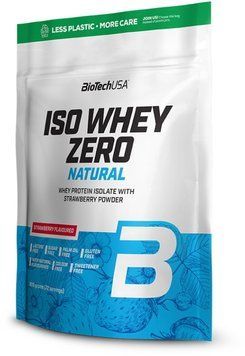 Протеин BioTech Iso Whey Zero Natural 500 g /20 servings/ Strawberry 851735 фото