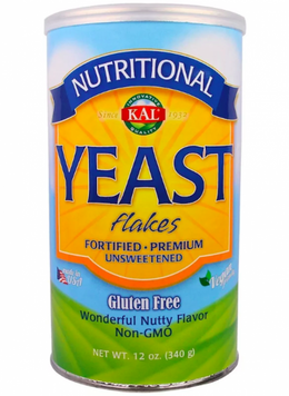 KAL Nutritional, Yeast Flakes, Unsweetened, 12 oz (340 g) (CAL-38000) 660351 фото