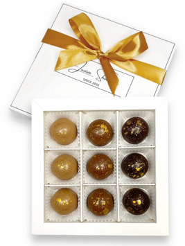 Цукерки шоколадні з начинкою Laviva Chocolate Fusion Box of 9 bonbons Fusion 135 г (UA-0009) 1381036 фото