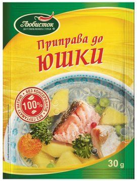 Упаковка приправы Любисток для ухи 13х30 г (УП4820076010637) 1157335 фото