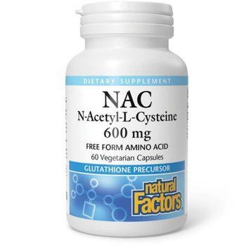 Natural Factors N-Acetyl-L-Cysteine Amino Acid 600mg - 60 vcaps 1468832 фото