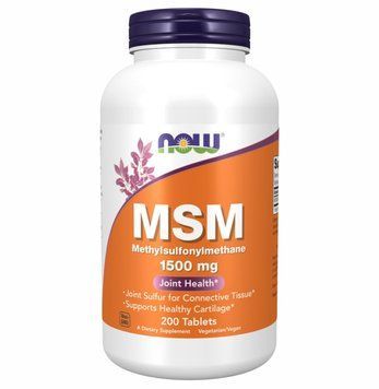 Now Foods M.S.M 1500mg - 200 Tablets 1454296 фото
