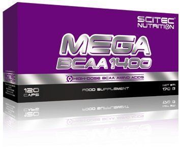 Амінокислота для спорту Scitec Nutrition Mega BCAA 1400 120 caps 387220 фото
