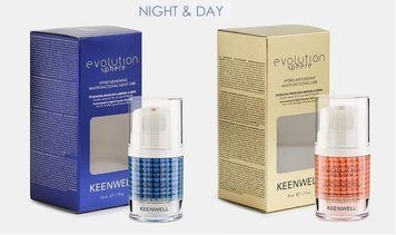 Keenwell Evolution Sphere Набор Антиоксидантный увлажняющий комплекс 50 ml + Ночной восстанавливающий увлажняющий комплекс 50 ml 1133085 фото