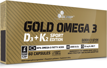 Olimp Gold Omega 3 D3+K2 Sport Edition 60 caps 493557 фото