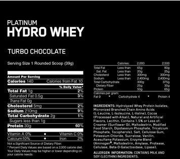Протеин Optimum Nutrition Platinum HydroWhey 794 g / 20 servings / Chocolate Mint 386295 фото