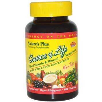 Natures Plus Source of Life 180 mini tabs Мультівітаміни 492023 фото