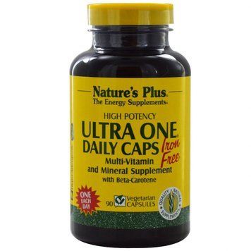Natures Plus Ultra One Daily Caps Iron Free 90 caps Щоденні мультивітаміни без заліза 491959 фото