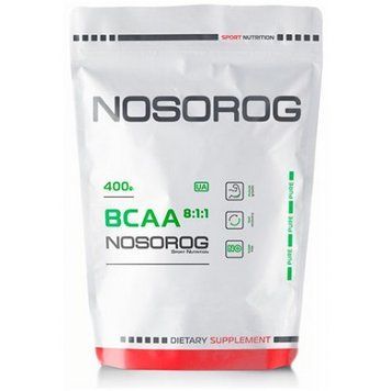 Амінокислота для спорту Nosorog Nutrition BCAA 8:1:1 400 g / 80 servings / Unflavored 788924 фото