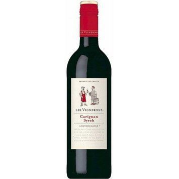 Вино Les Vignerons &laquo;Carignah Syrah&raquo; червоне 0.75 л (WHS3263280111515) 818469 фото