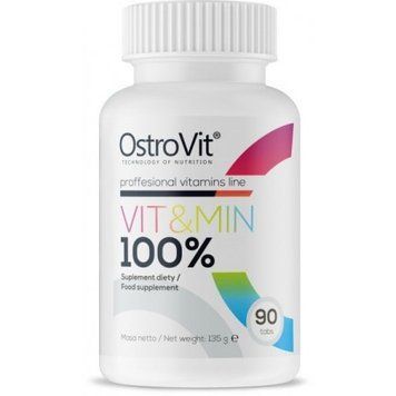 OstroVit 100% Vit&Min 30 tabs 511757 фото