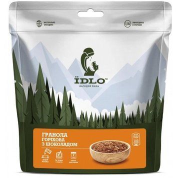 Гранола ЇDLO ореховая с шоколадом 100 г (4820219970163) 1015714 фото