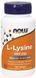 Now Foods L-Lysine 500 mg Tablets 100 tabs L-Лизин 416267 фото 1