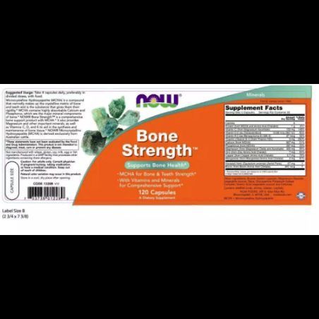 Now Foods Bone Strength, 120 Capsules (NF1228) 634679 фото