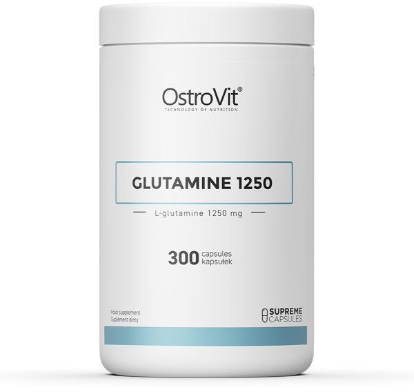 Амінокислота для спорту OstroVit Glutamine 1250 300 capsules 936927 фото