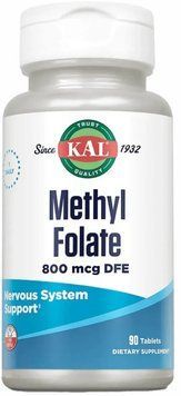 KAL Methyl Folate 800mcg - 90 tablets 1461287 фото