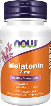 Now Foods Melatonin 3mg - 180 lozenges 1449624 фото