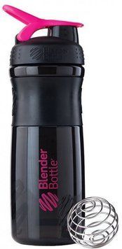Шейкер Blender Bottle SportMixer 820 ml (28 oz) Black/Pink 455395 фото