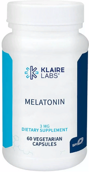 Klaire Labs Melatonin 3 mg Мелатонін 60 вегетаріанських капсул 800240 фото