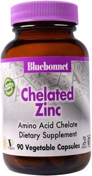 Bluebonnet Nutrition Chelated Zinc, 90 Vegetable Capsules (BLB0680) 659785 фото