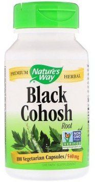 Nature's Way Black Cohosh Root 540 mg 100 Caps Клопогон (Цимицифуга) 535142 фото