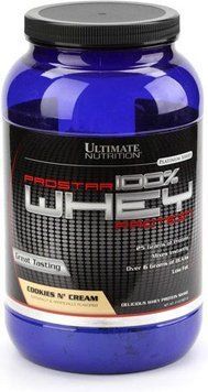 Протеин Ultimate Nutrition Prostar 100% Whey Protein 907 g /30 servings/ Cookies Cream 390059 фото