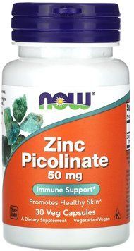 Now Foods Zinc Picolinate 50 mg - 30 vcaps 1449271 фото