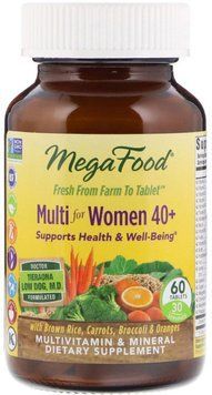 MegaFood Multi for Women 40 + 60 Tabs Вітаміни для жінок 40+ 552262 фото