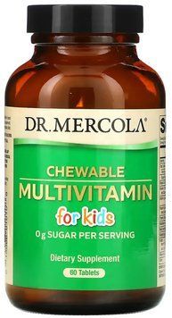 Dr. Mercola Chewable Multivitamin for Kids - 60 Tablets 1459603 фото