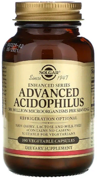 Solgar Advanced Acidophilus Солгар Прибуток 100 веганських капсул 828195 фото