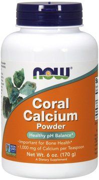 NOW Foods Coral Calcium Powder 170 g /57 servings/ Pure 416602 фото