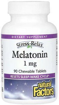 Natural Factors Melatonin 1mg - 90 Chewable tablets 1455939 фото