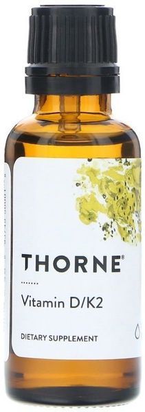 Thorne Research Vitamin D / K2 1 fl oz (30 ml) Вітамін Д і К2 532347 фото