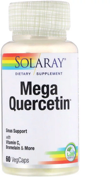 Solaray, Mega Quercetin, 60 VegCaps (SOR-44686) 607548 фото