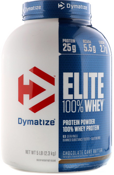 Протеин Dymatize Elite 100% Whey Protein 2270 g /70 servings/ Chocolate Cake Batter 415064 фото