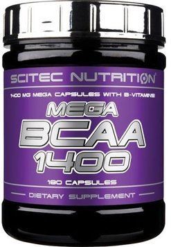 Амінокислота для спорту Scitec Nutrition Mega BCAA 1400 180 caps 387221 фото