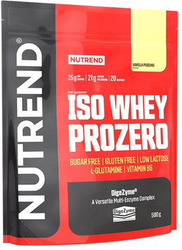Nutrend Iso Whey ProZero 500 g / 20 servings / vanilla pudding 1101894 фото