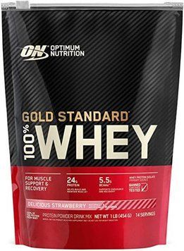 Протеин Optimum Nutrition 100% Whey Gold Standard 454 g / 14 servings / Strawberry 442420 фото